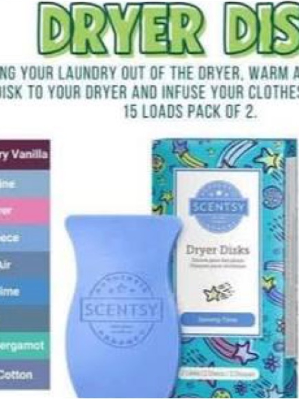 SCENTSY DRYER DISCS
